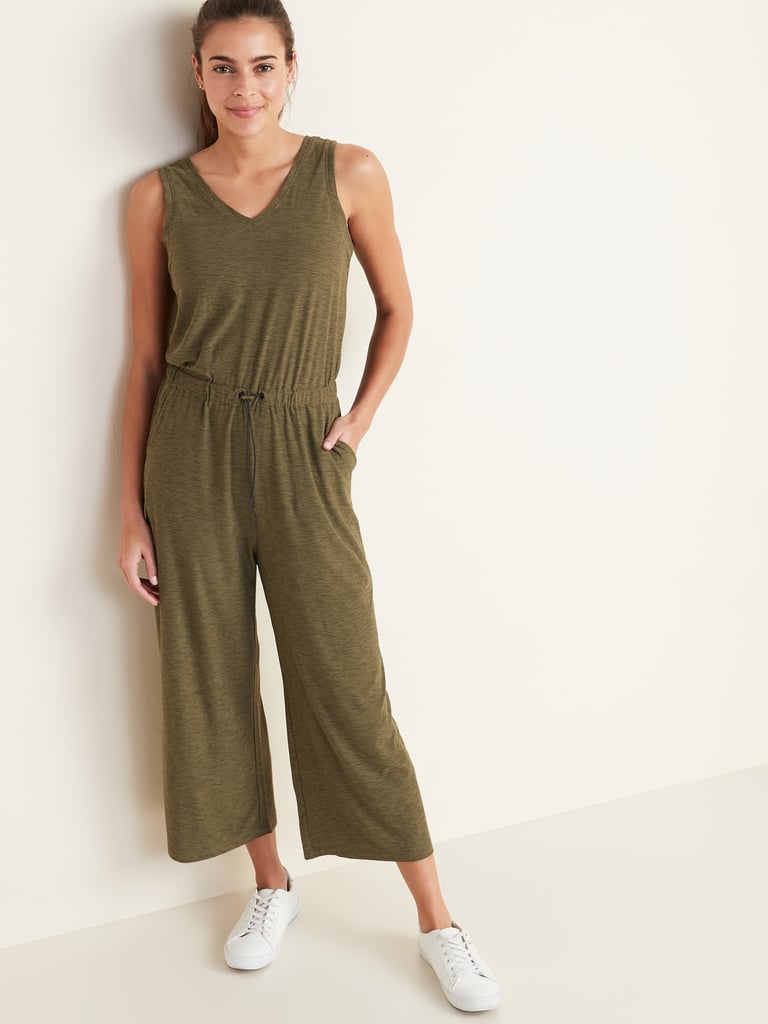 Old Navy  Breathe ON V-Neck Wide-Leg Jumpsuit in Pine