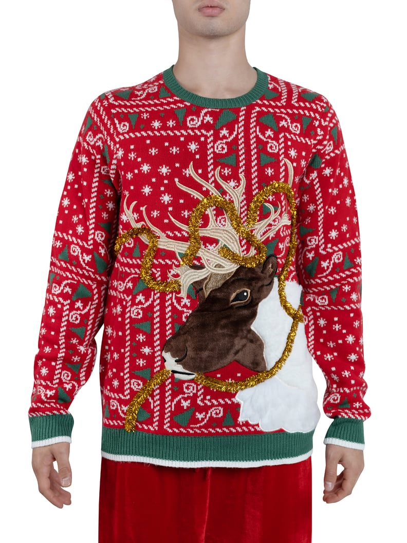Holiday Time Men's & Big Men's Ugly Christmas Sweater