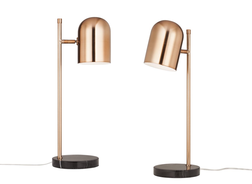 Copper table lamp ($50)