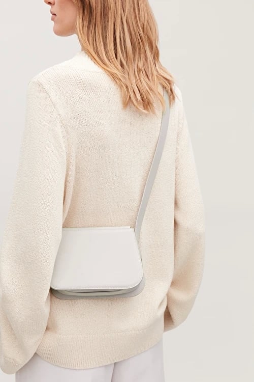 COS Small Rounded Leather Shoulder Bag