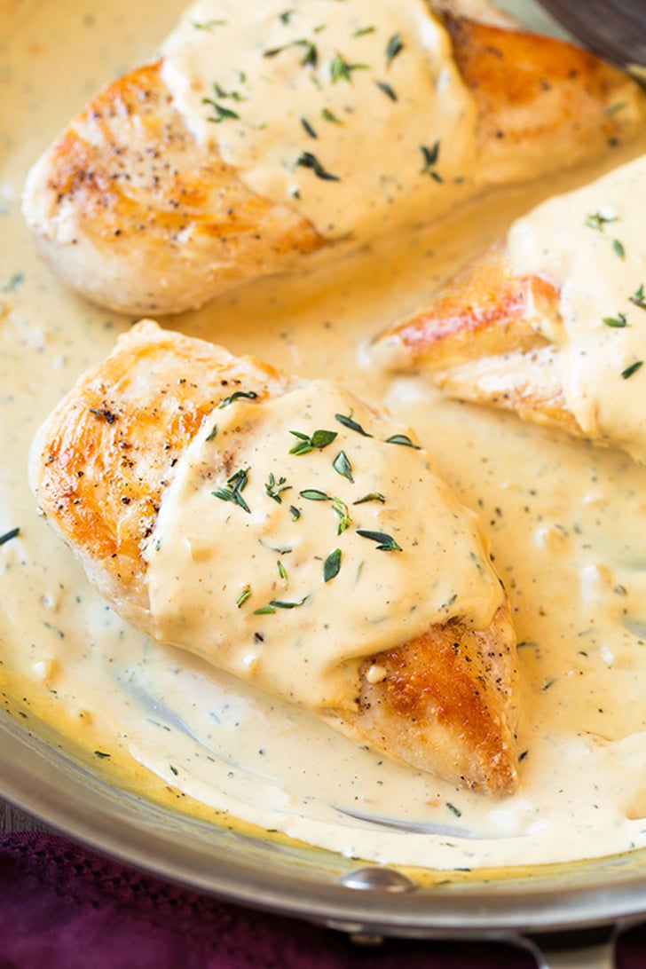 Chicken With Mustard Cream Sauce | Fast Dinner Ideas | POPSUGAR Food ...