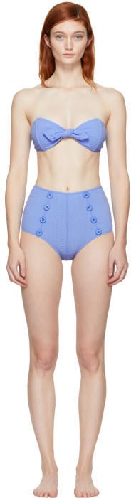 Lisa Marie Fernandez Blue Poppy Bikini