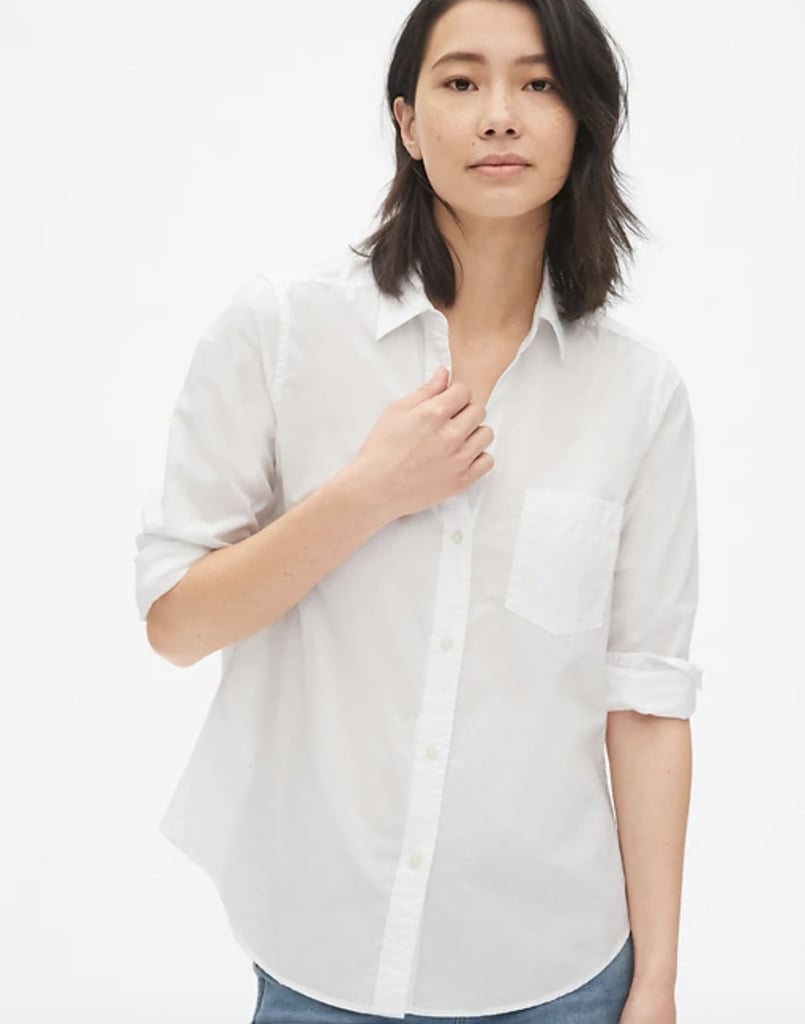 gap fitted boyfriend shirt