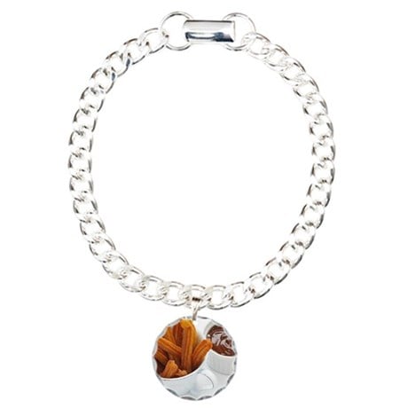 This bracelet is simple and will be a great addition to your jewelry box.
 Churro and chocolate bracelet ($23)
