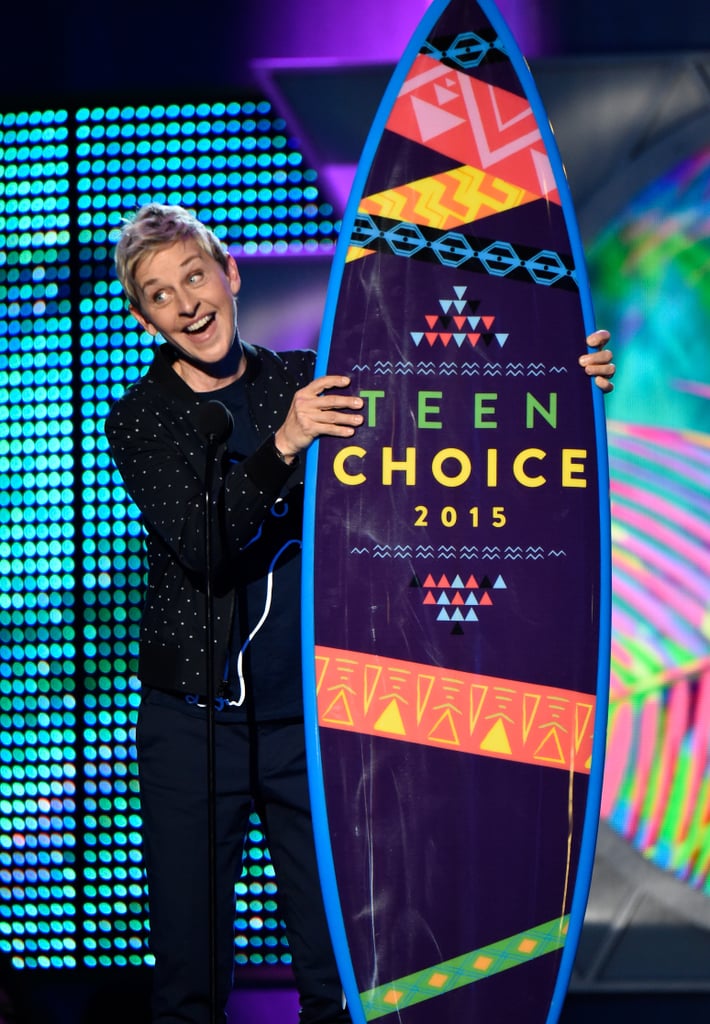 Ellen DeGeneres and Portia de Rossi Teen Choice Awards 2015