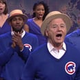 Bill Murray Can Barely Hide His Excitement While Singing With the Chicago Cubs on SNL