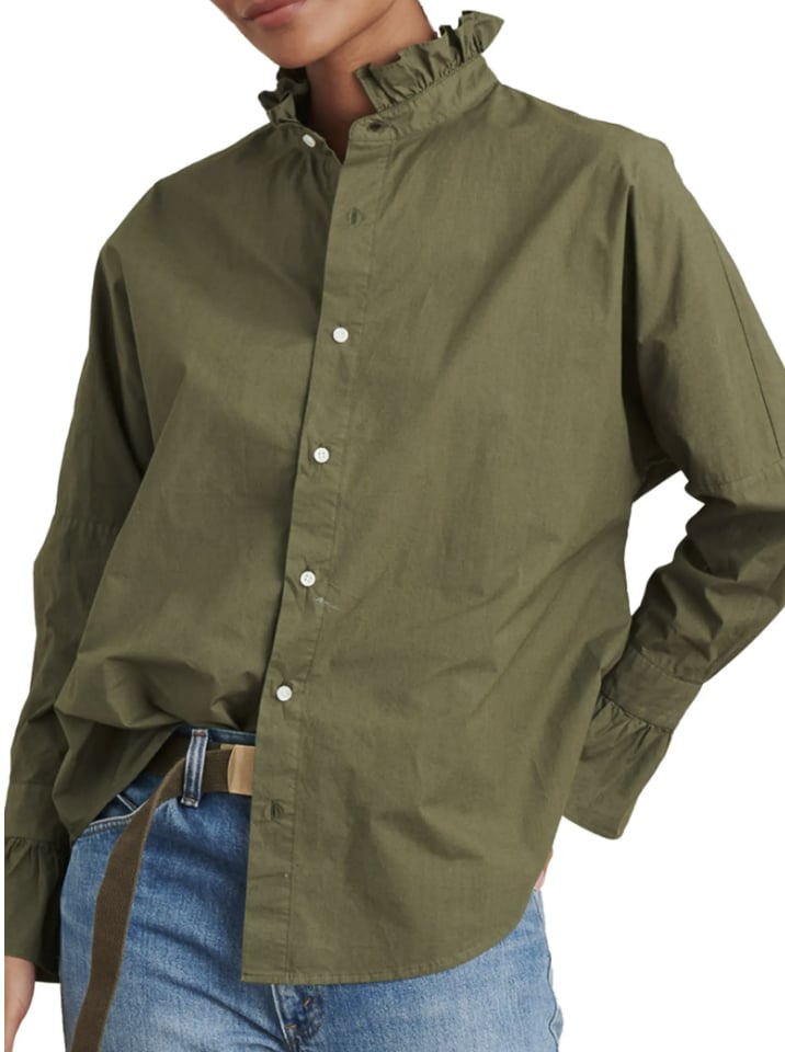 Alex Mill Ruffle Button-Up Shirt