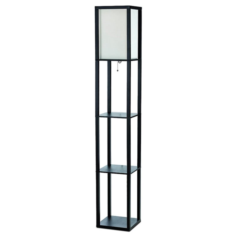 Simple Designs Floor Lamp Etagere Organizer Storage Shelf