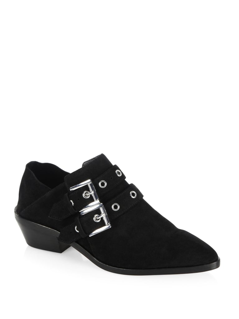 rebecca minkoff buckle booties