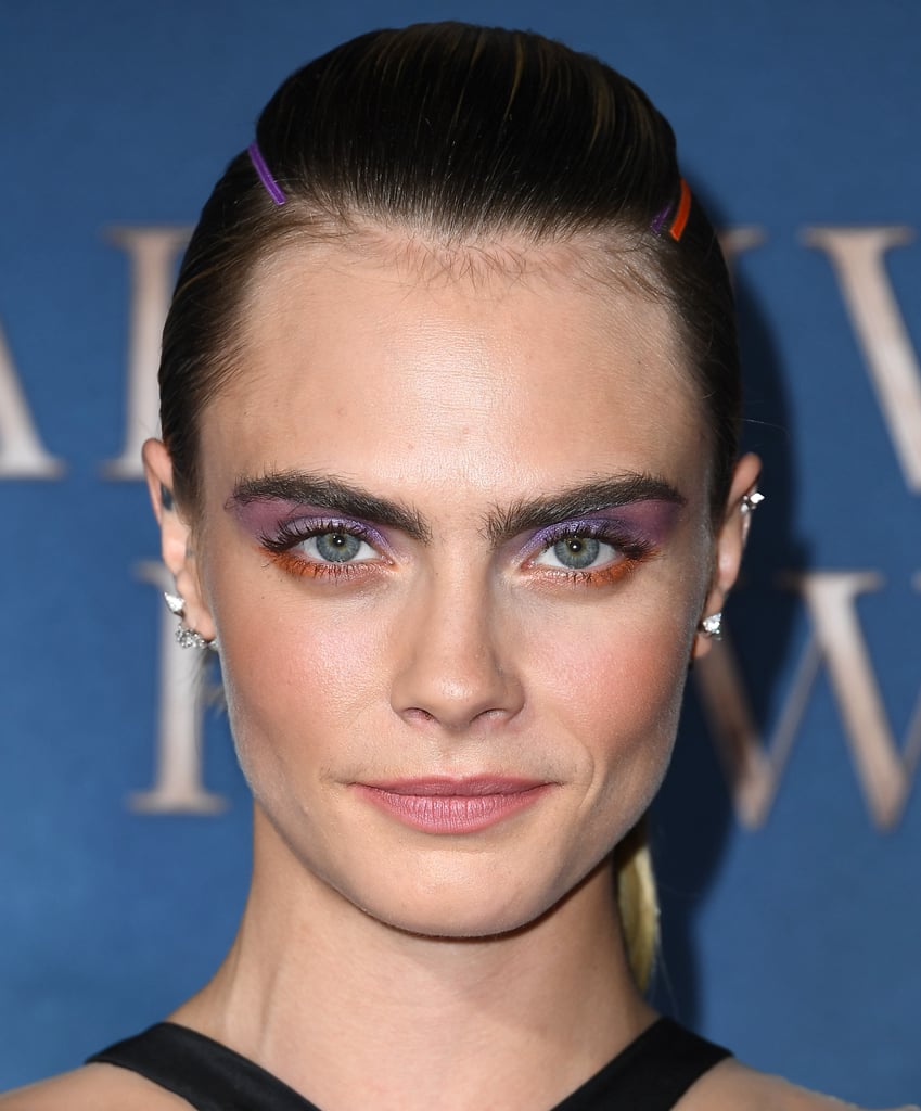 Cara Delevingne's Colourful Side Part at Carnival Row 2019