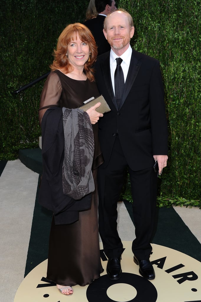Ron and Cheryl Howard arrived at the Vanity Fair Oscar party on Sunday night.
Ron and Cheryl Howard arrived at the Vanity Fair Oscar party on Sunday night.