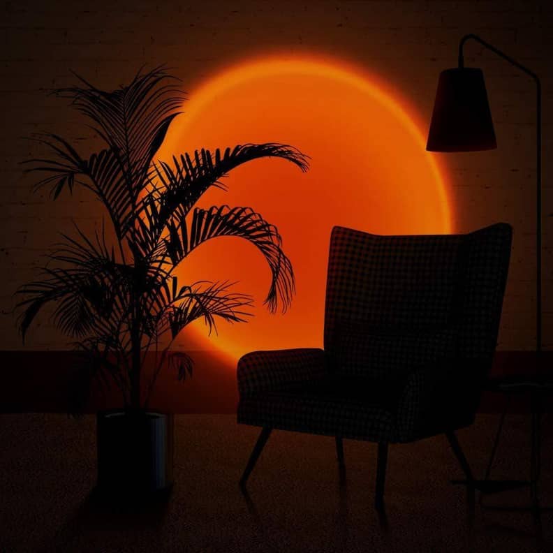Sunset Lamp Projection Sunset Lamp Projector, Night Light Romantic Visual  Ambient Light TikTok Popular Light for Photography, 360 Degree Rotation,  Sunset Red 