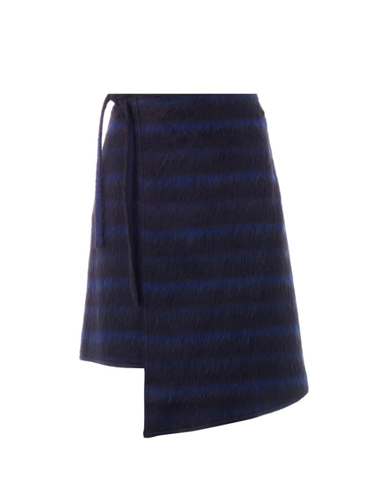 Kenzo Brushed stripe wrap skirt ($557)