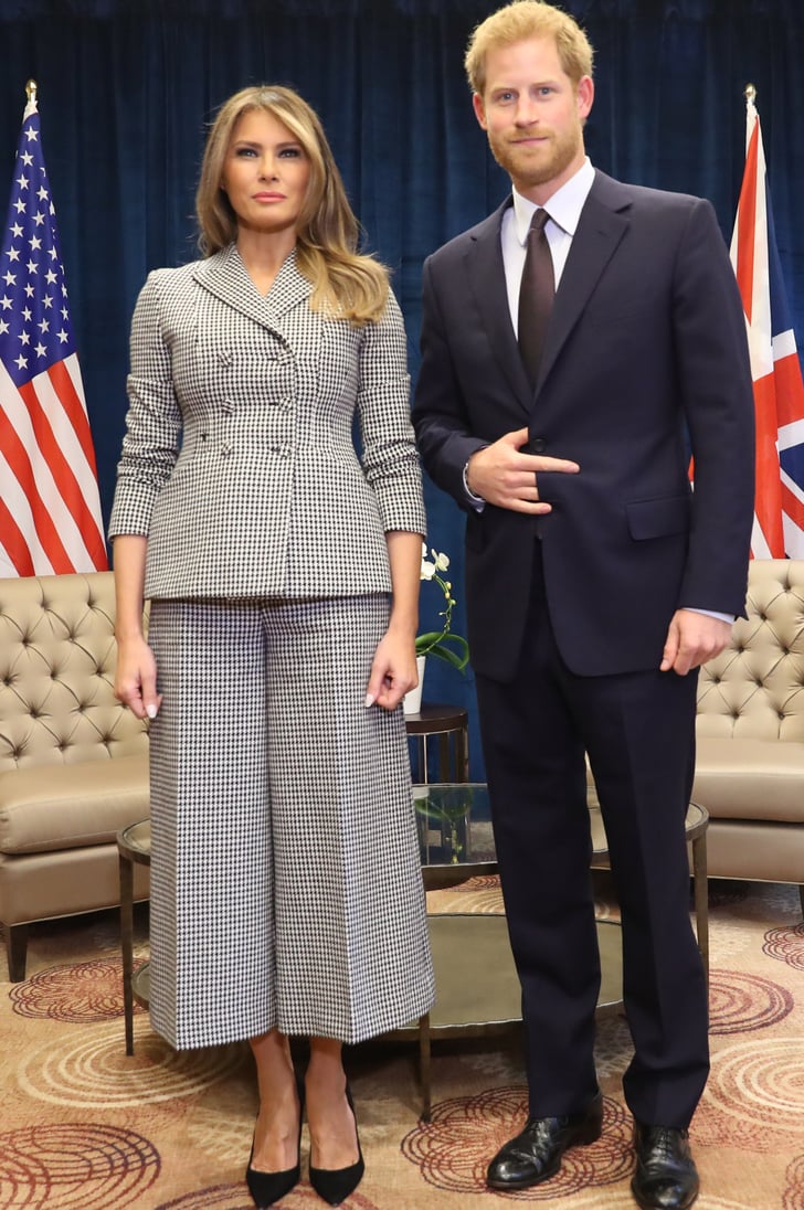 Melania Trump Wearing Checkered Dior Suit | POPSUGAR ...