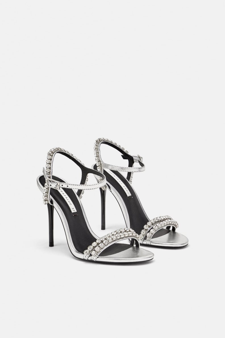 Zara Sparkly Heeled Sandals