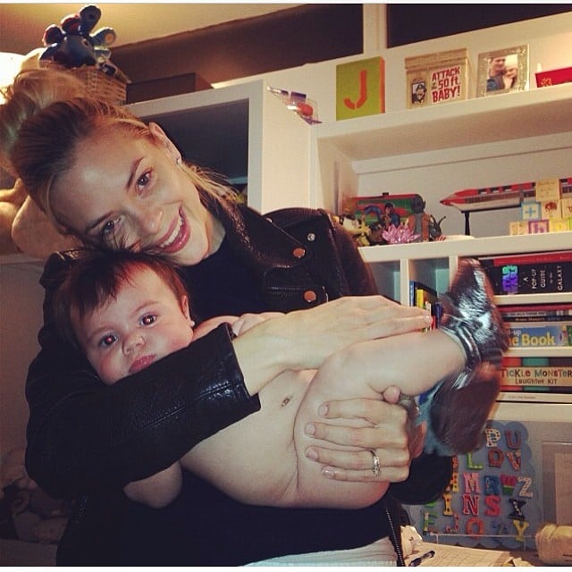 Jaime King shared this adorable snap of her son, James, before his bath time.
Source: Instagram user jaime_king