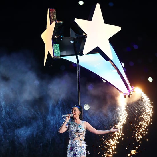 Katy Perry Flying During Super Bowl Halftime Show