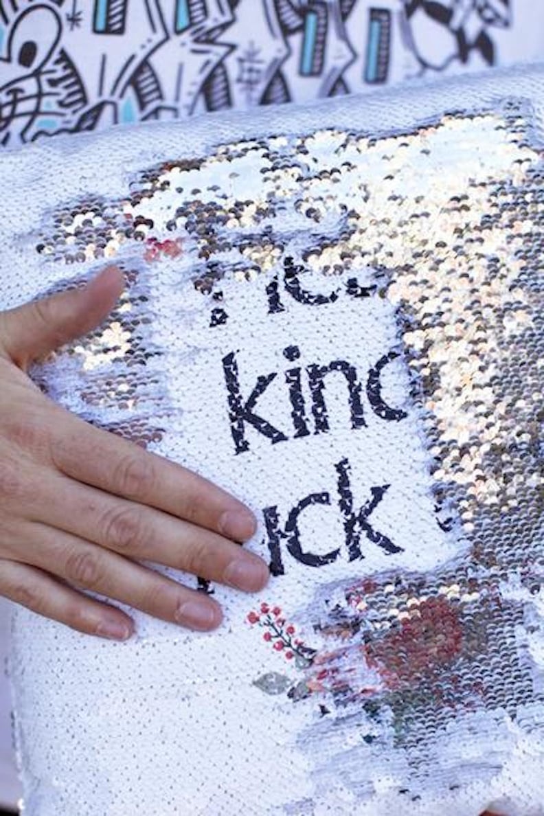 "Please Kindly F*ck Off" Reversible Sequin Pillow