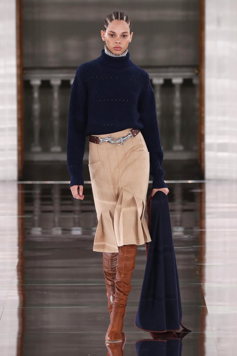 Victoria Beckham Fall/Winter 2020: The Clasping Hands Belt Buckle