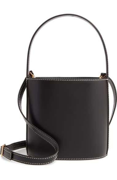 Staud Bissett Leather Bucket Bag