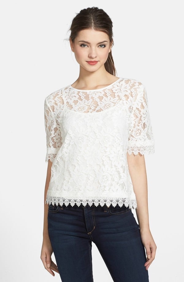 KUT from the Kloth 'Asriel' Button Back Lace Top ($88)