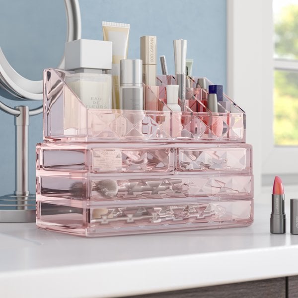 Wayfair Diamond Pattern Display Cosmetic Organizer