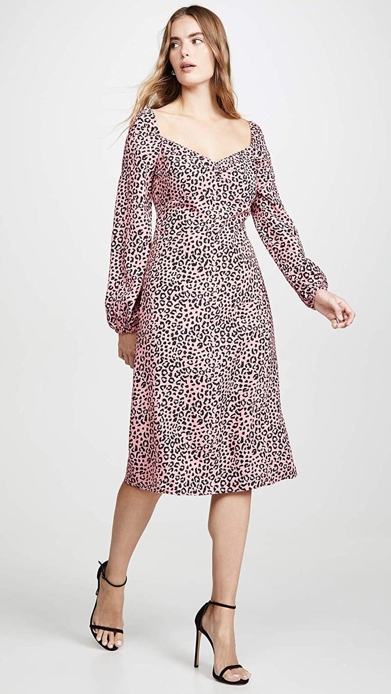 re:named Amanda Leopard Midi Dress