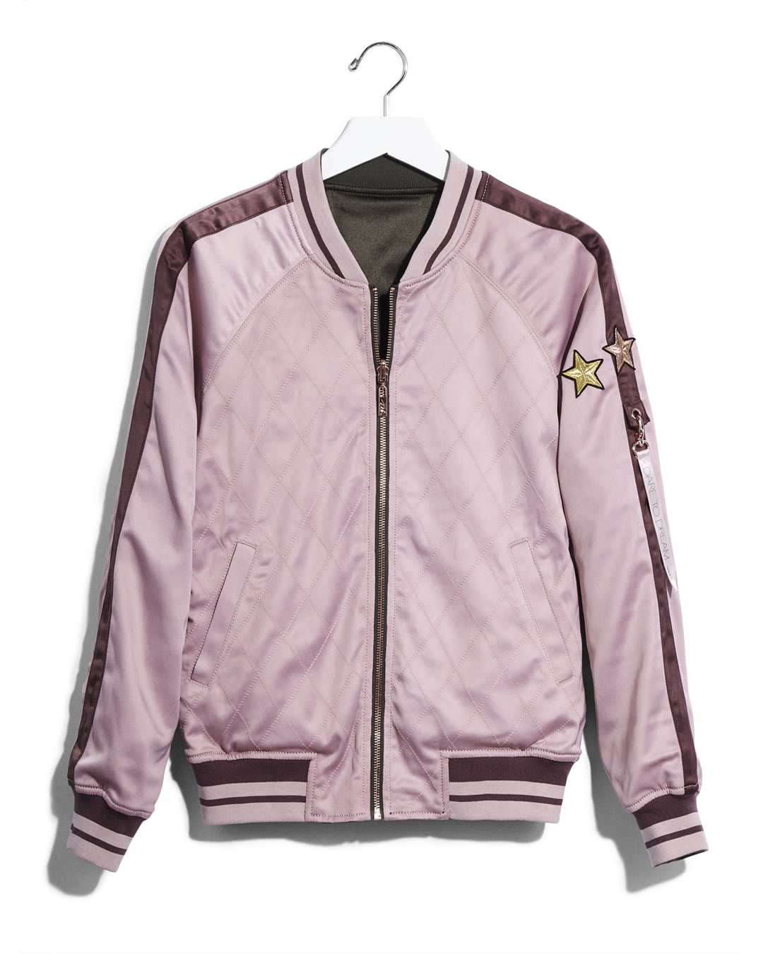 Express Satin Reversible Bomber Jacket 