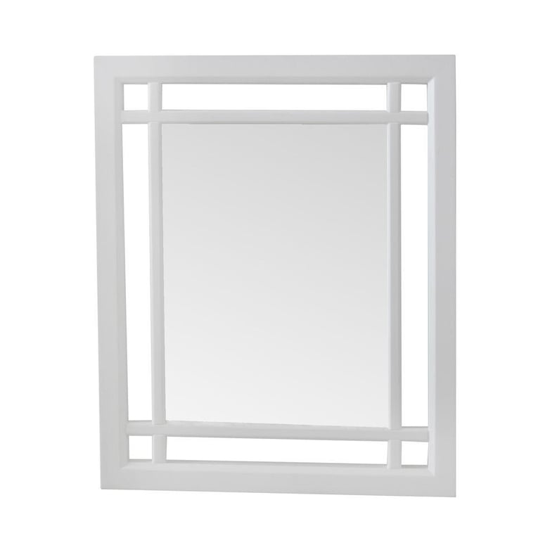 White-Framed Mirror