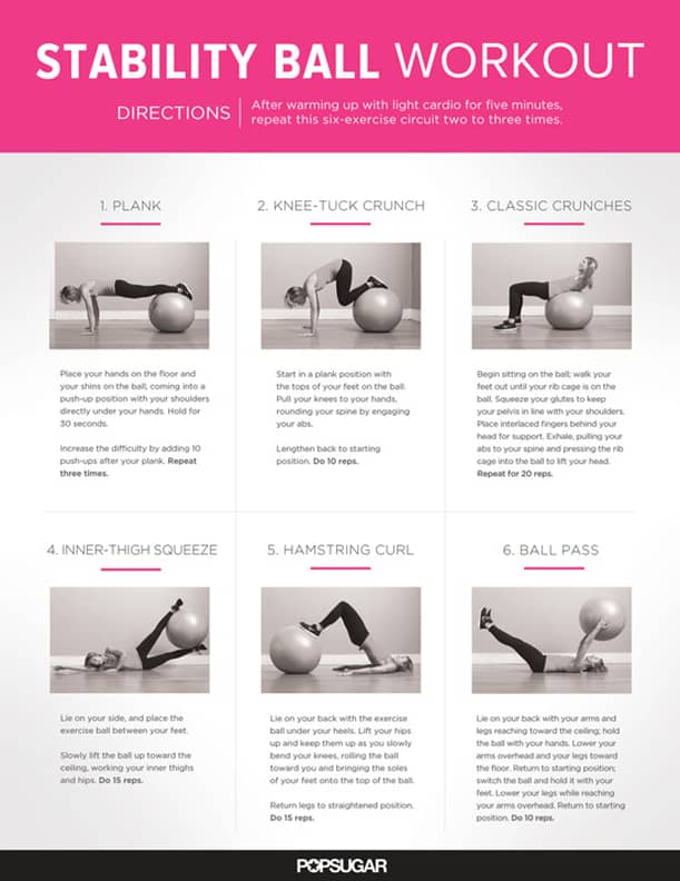 30-stability Ball Exercises To Strengthen Your Core