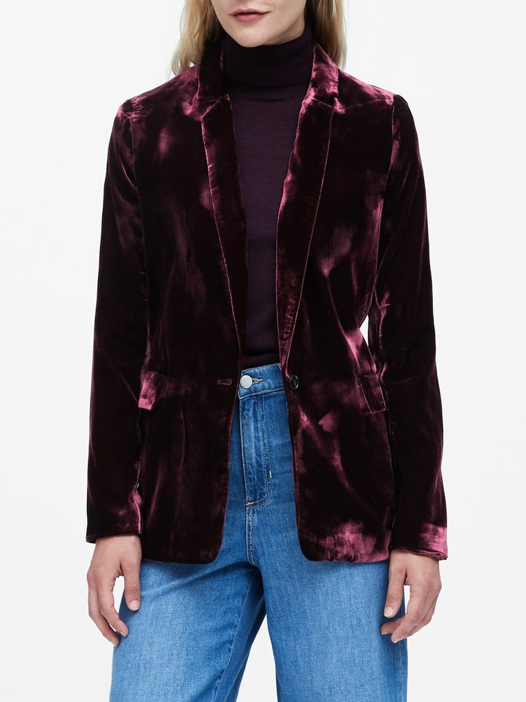 Banana Republic Velvet Soft Blazer