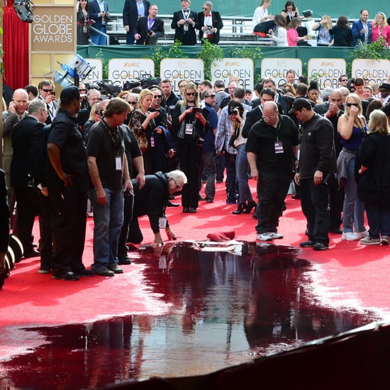 Sewage on Golden Globes Red Carpet