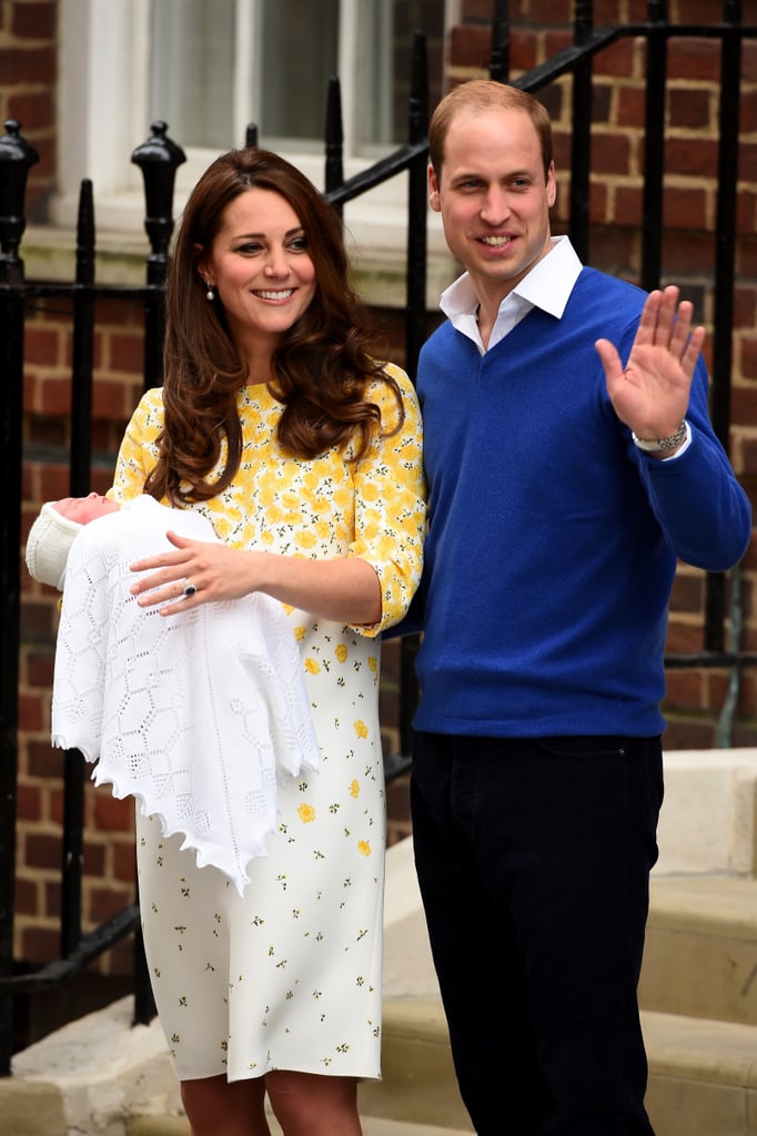 They kept the little one warm, wrapping her in a knit white blanket.
