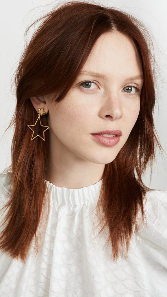 Madewell Wire Star Drop Earrings
