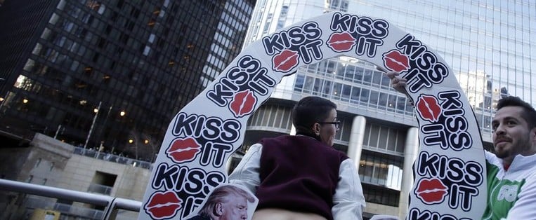 Butt Trump Protest in Chicago