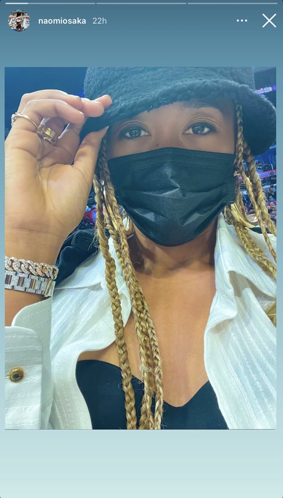 Naomi Osaka Wears Sheer Pants to Clippers Game With Cordae