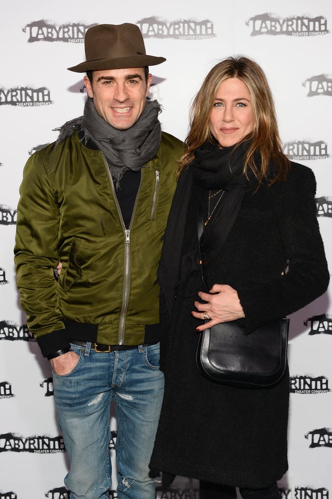 Jennifer Aniston and Justin Theroux at a Theater Gala 2015