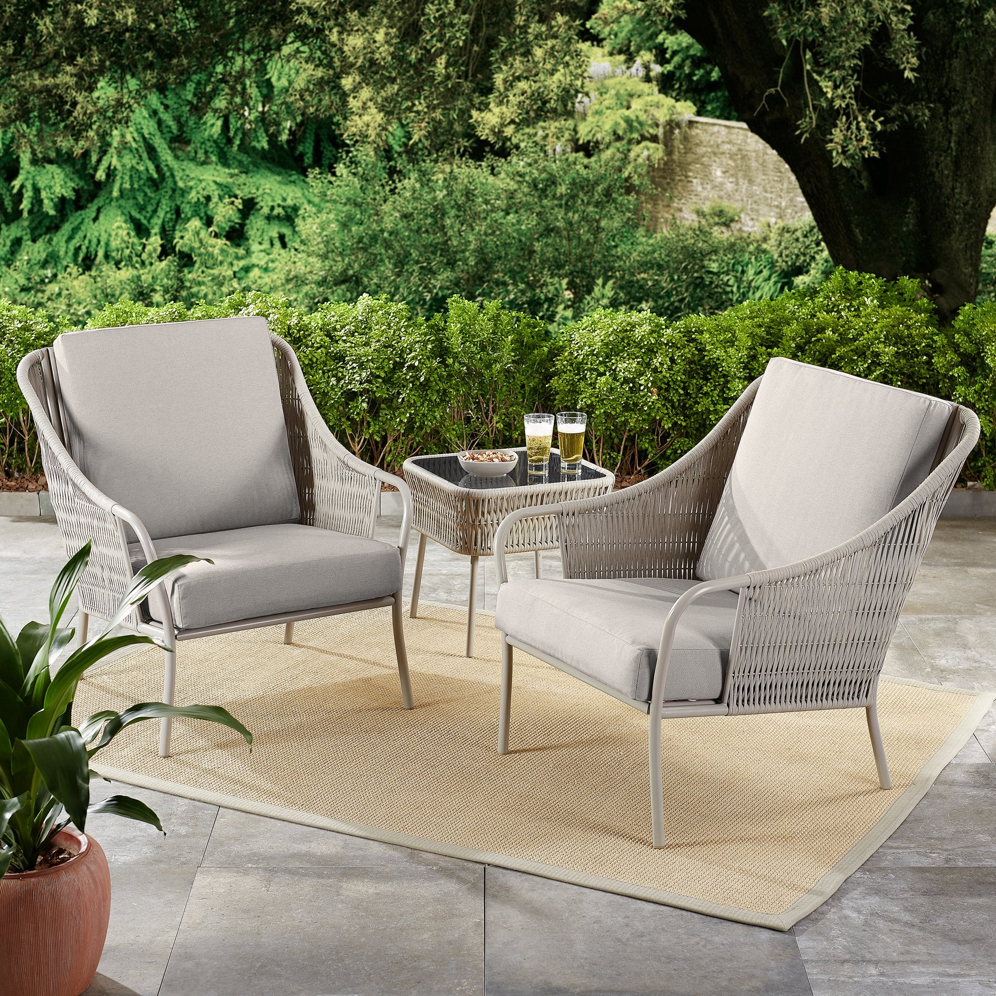 Better Homes Gardens Palomar 3 Piece Patio Woven Chat Set