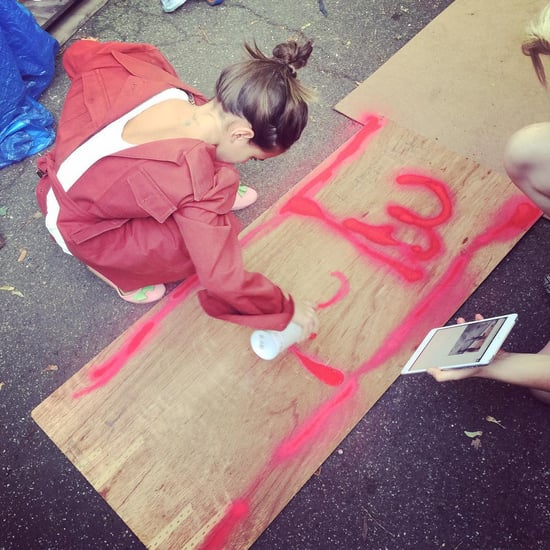 Katie Holmes Posts Picture of Suri Cruise's Sidewalk Art