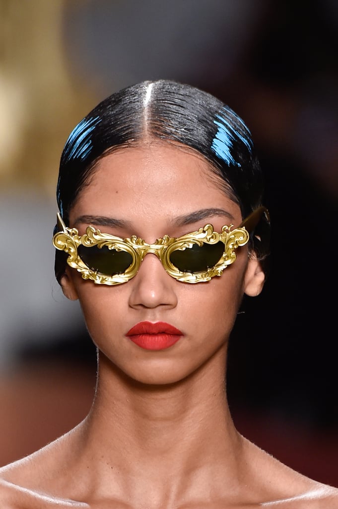 Sunglasses on the Moschino Runway at Milan Fashion Week