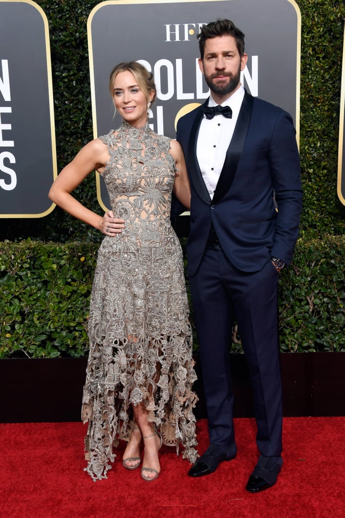 Emily Blunt and John Krasinski 2019 Golden Globes Pictures