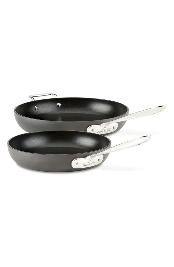 All-Clad 10-Inch & 12-Inch Hard Anodized Aluminium Nonstick Fry Pan Set