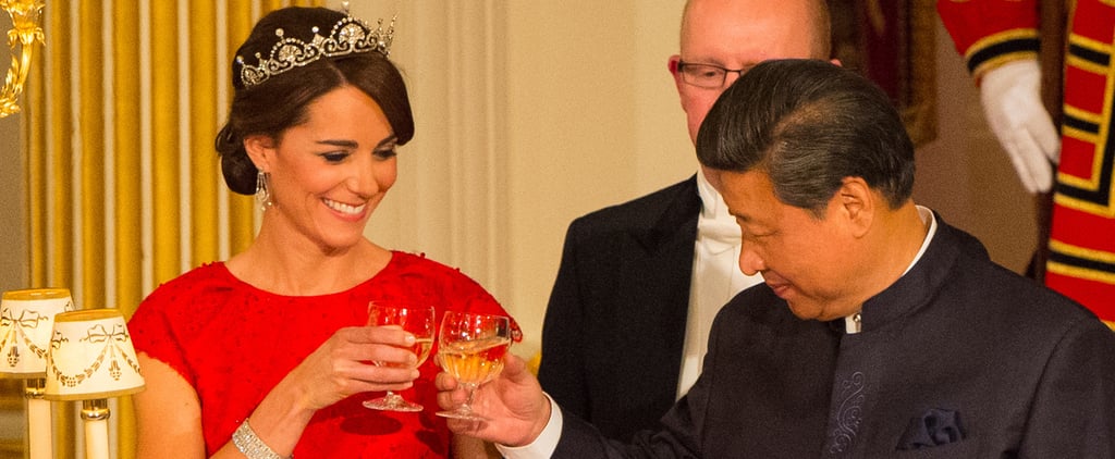 Kate Middleton and Prince William at State Banquet Oct. 2015