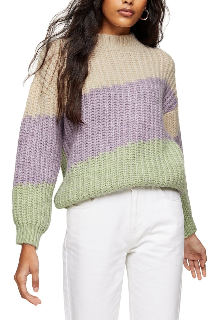 Topshop colorblock sweater clearance