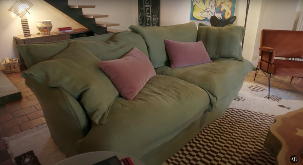 Troye describes his Maker & Son Sofa as the "comfiest couch in the world."