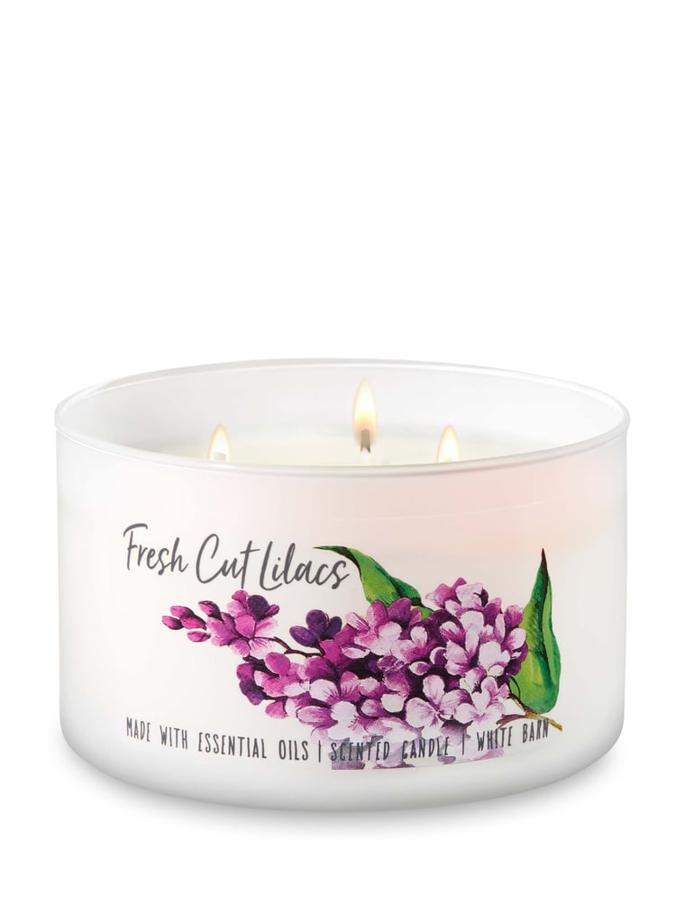 Fresh Cut Lilacs 3Wick Candle Best Bath and Body Works Products 2018 POPSUGAR Beauty Photo 13