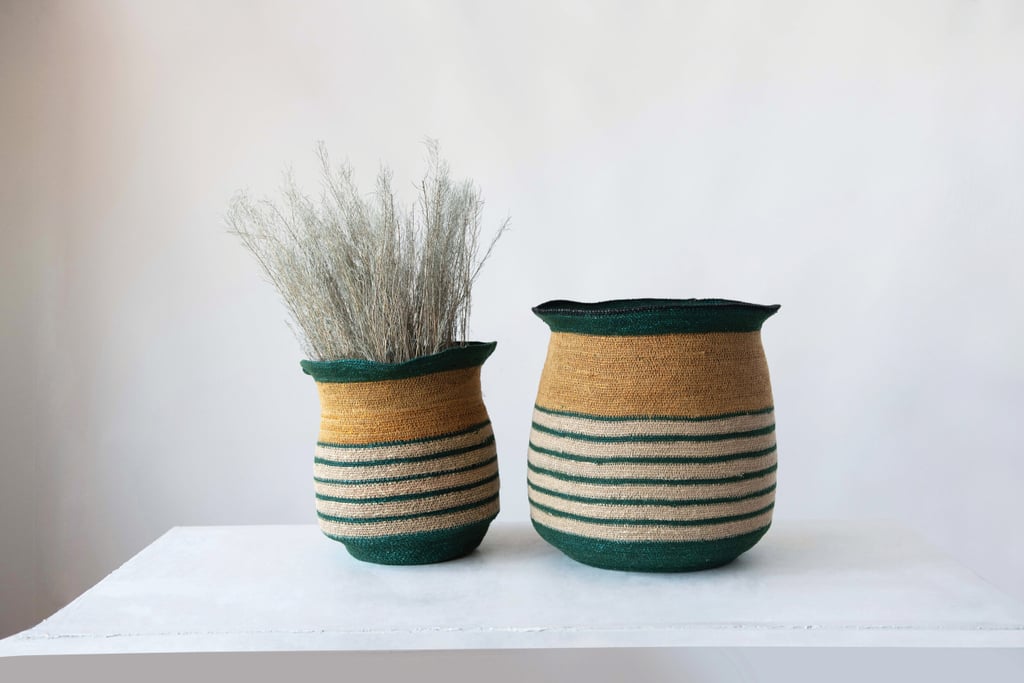 Peace & Riot Seagrass Striped Baskets (Set of 2)