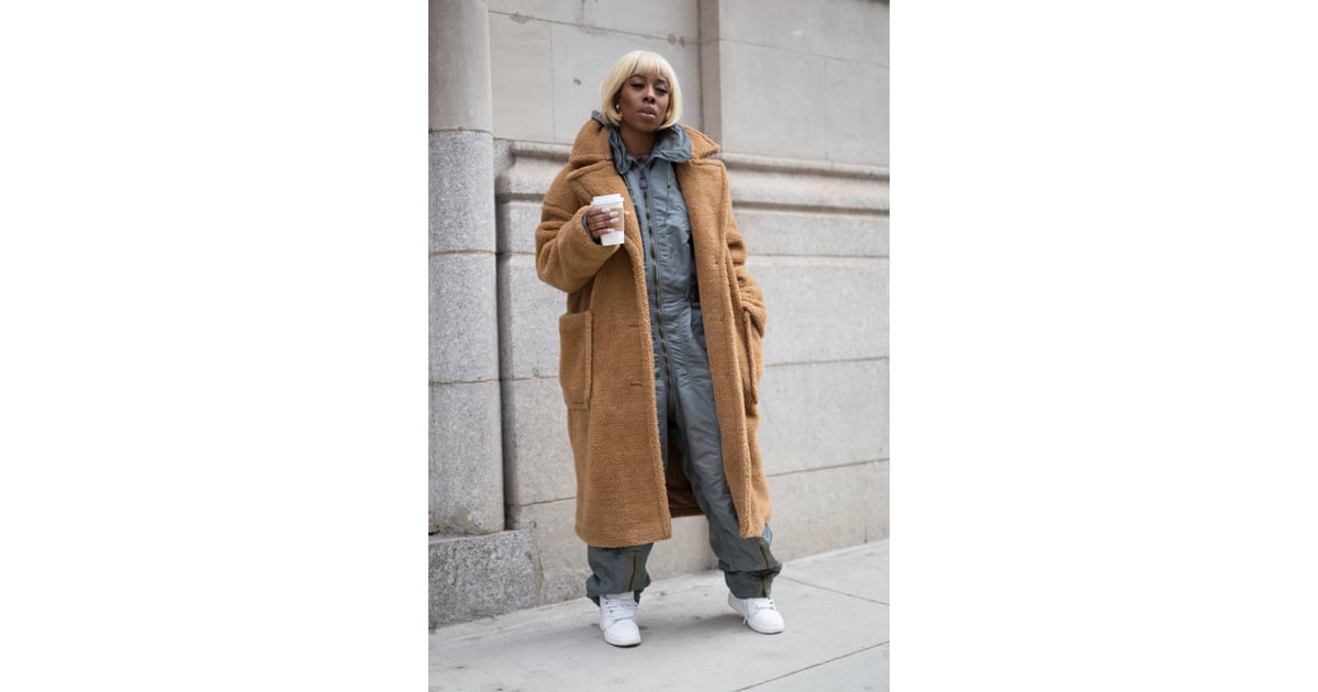 Wear It Oversize, With a Long Teddy Coat and White Trainers, 31 Ways to  Style Your Jumpsuit When You Think You've Tried It All