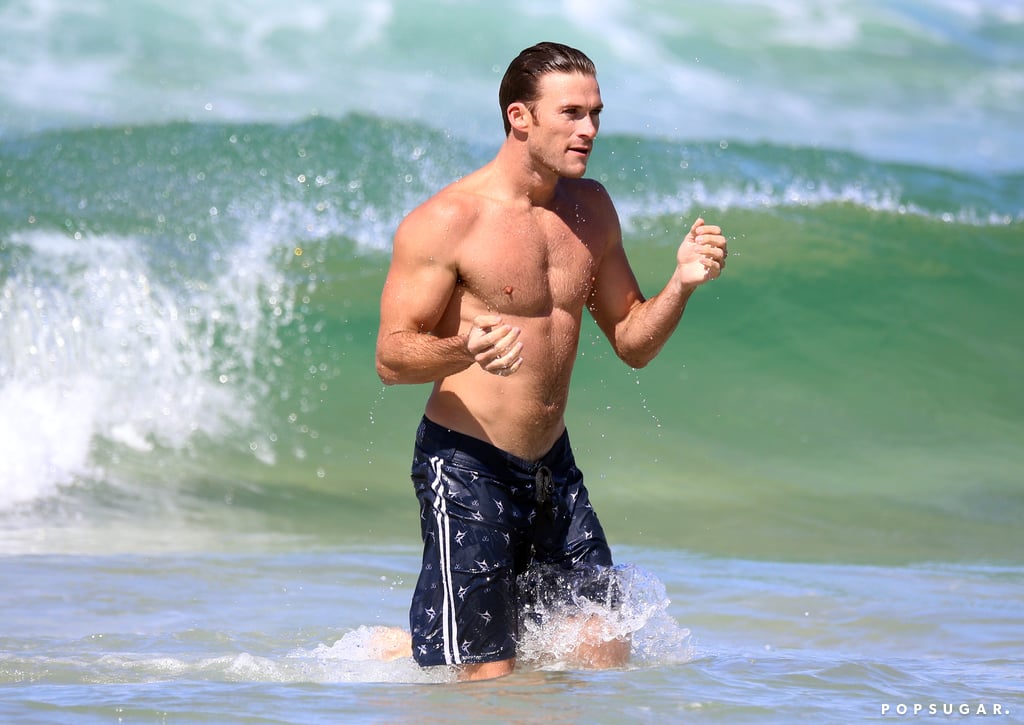 Scott Eastwood Shirtless On The Beach In Australia Feb POPSUGAR Celebrity
