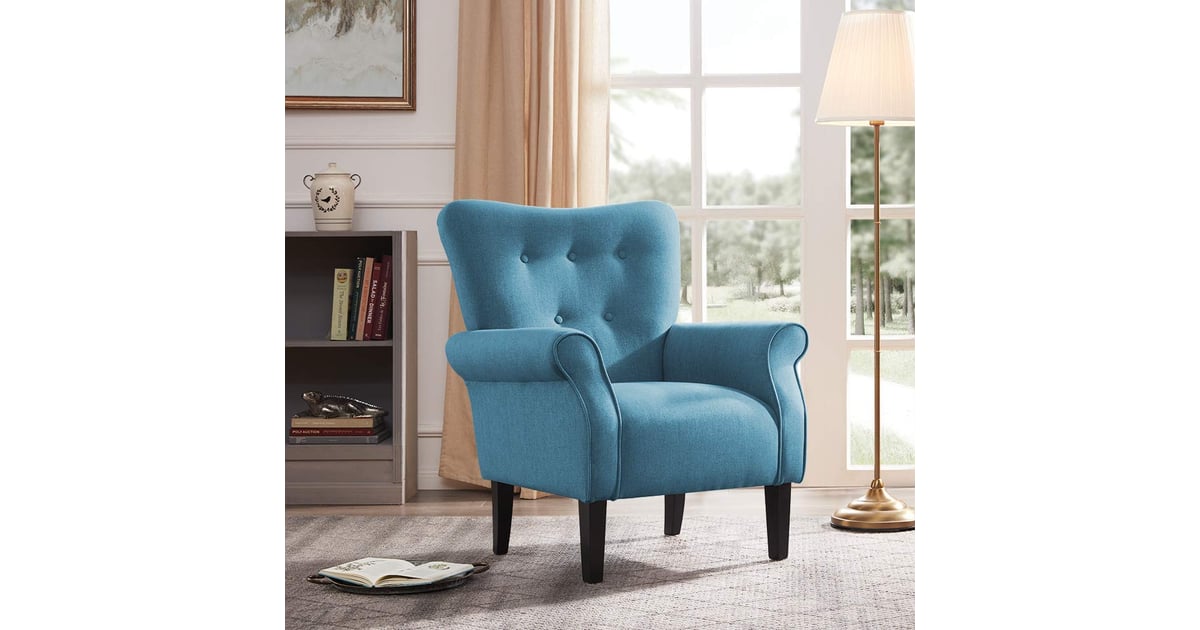 Belleze Modern Accent Chair Living Room Wooden
